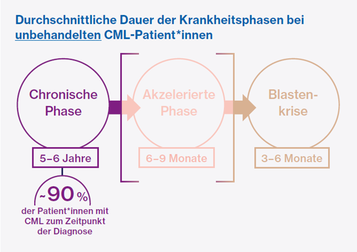 Infographic CML verlauf