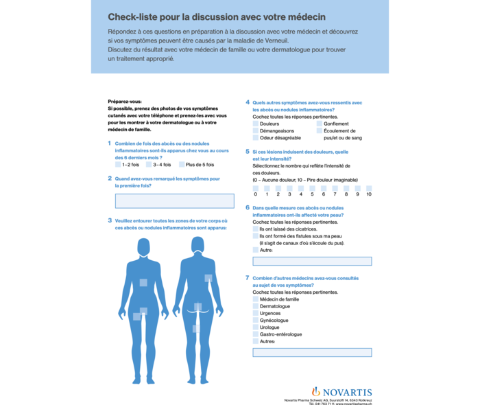 Check-liste pour la discussion avec votre médecin