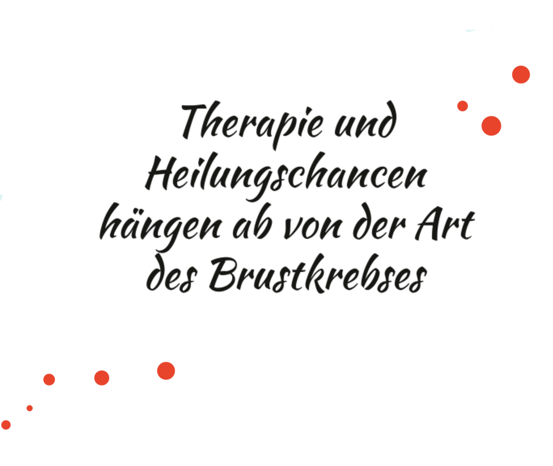 Text «Therapie und Heilungschancen hängen ab von der Art des Brustkrebses».